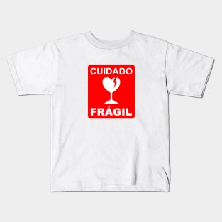 Cuidado </3 Frágil Kids T-Shirt